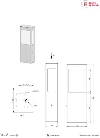 Gastro Aussenleuchte 50cm